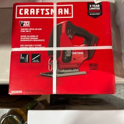 CRAFTSMAN V20 Cordless Jig Saw, 3 Orbital Settings, Up to 2,500 SPM, Bare Tool Only (CMCS600B)