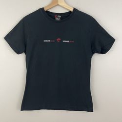 VERSACE SPORT Vintage Y2K Black Graphic Tee