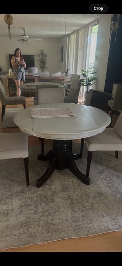 Dining table and chairs