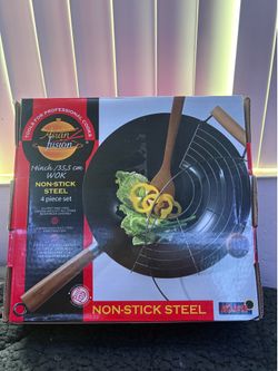Asian Fusion Non stick steel 14-inch