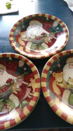 Christmas plates