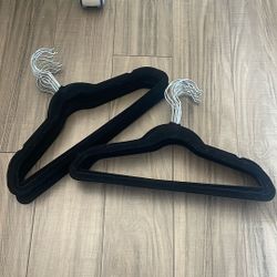 20+ Black Velvet Hangers 14” 