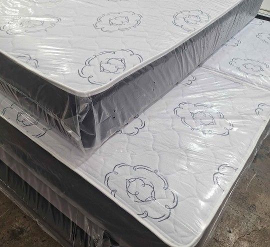 New FULL Size Mattress With Box Spring COLCHONES Nuevos Matrimoniales Full Bed