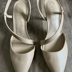 Nude Calvin Klein Heels - Size 9.5