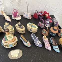 LOT!  SHOE  PURSE HAT Collectibles various colors. See Photos, description. 