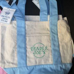 Traders Joes Pastel Mini Tote Bags 