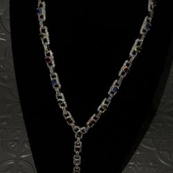 18 k Gold Plated Multi-color Chain 