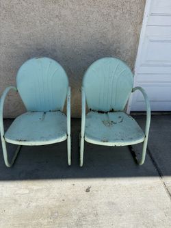 1950s metal patio chair