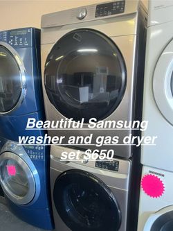 Beautiful Samsung Washer And Gas Dryer Set
