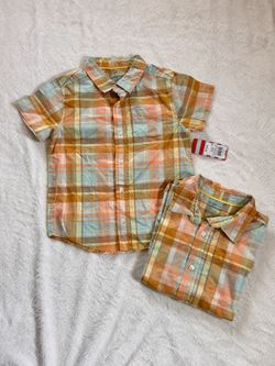 Boys Button Down Short Sleeve Shirt