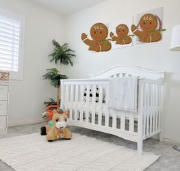 Delta Baby Crib Farmhouse 6-1 & Mattress Combo