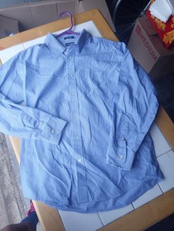 Ralph Lauren Blue And White Button-up