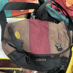 Timbuk2 Designs Command Laptop Messenger Bag Brown Red Crossbody Shoulder Strap