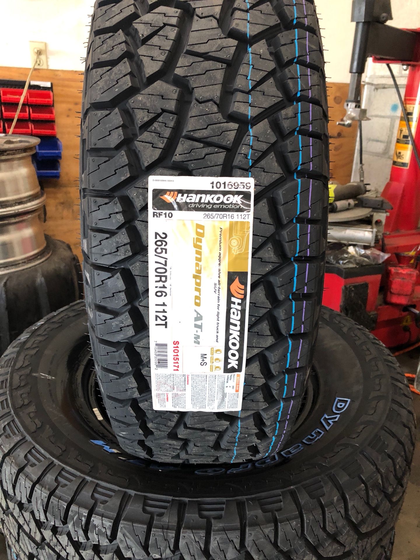 New set of (4) 265/70R16 Hankook Dynapro ATM All Terrain tires for sale for Sale in San