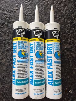 3 NEW Alex Fast Dry Caulk DAP