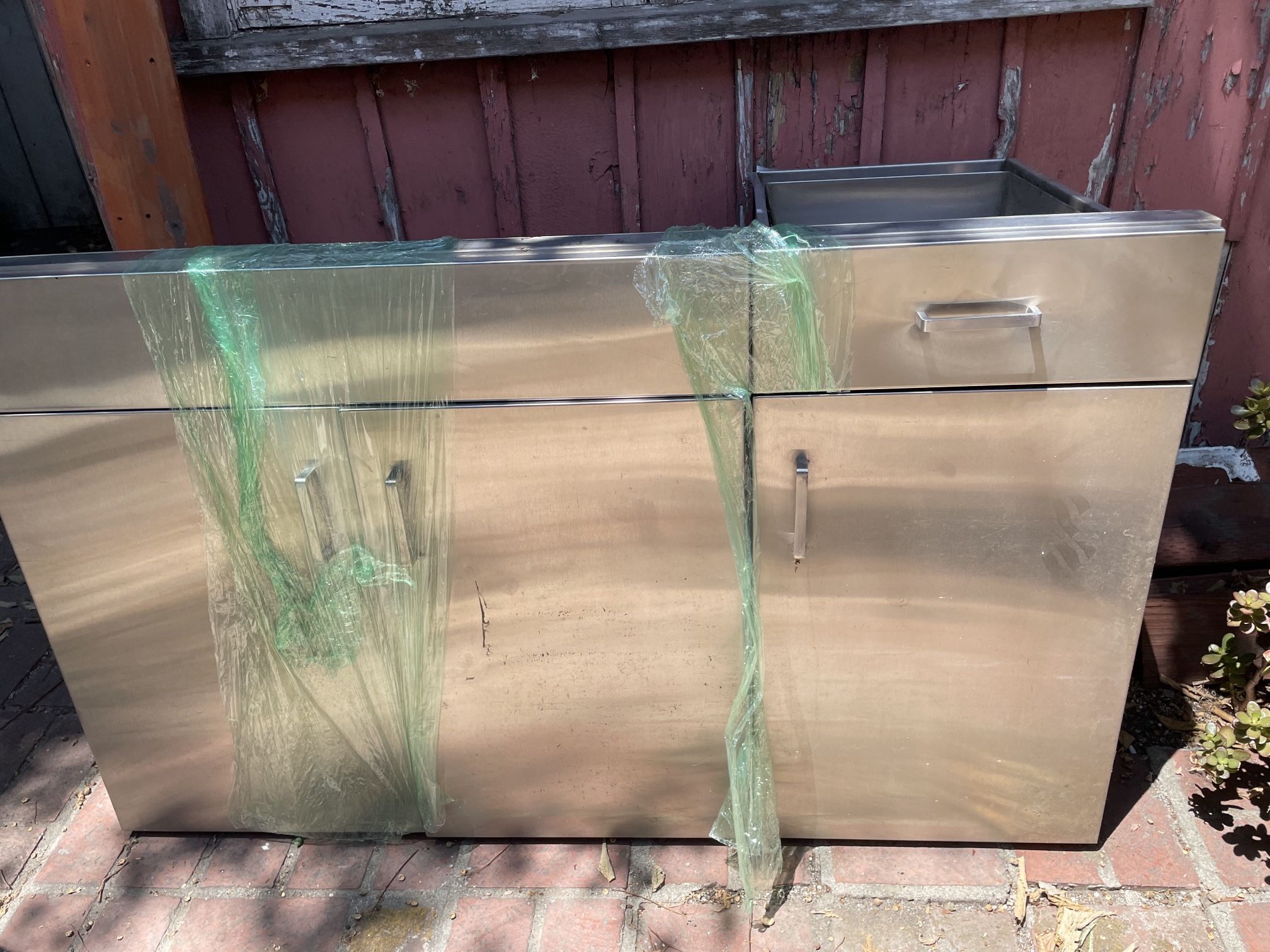 Bbq Grill Cabinet Outdoor Drawer Patio Island Stainless Steel