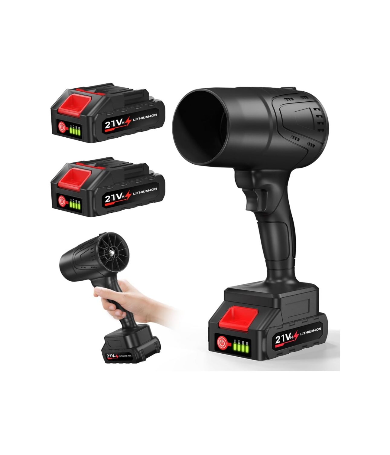 Leaf Blower Cordless With 2 Batteries .