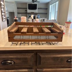 Wine Bottle & Glass Holder