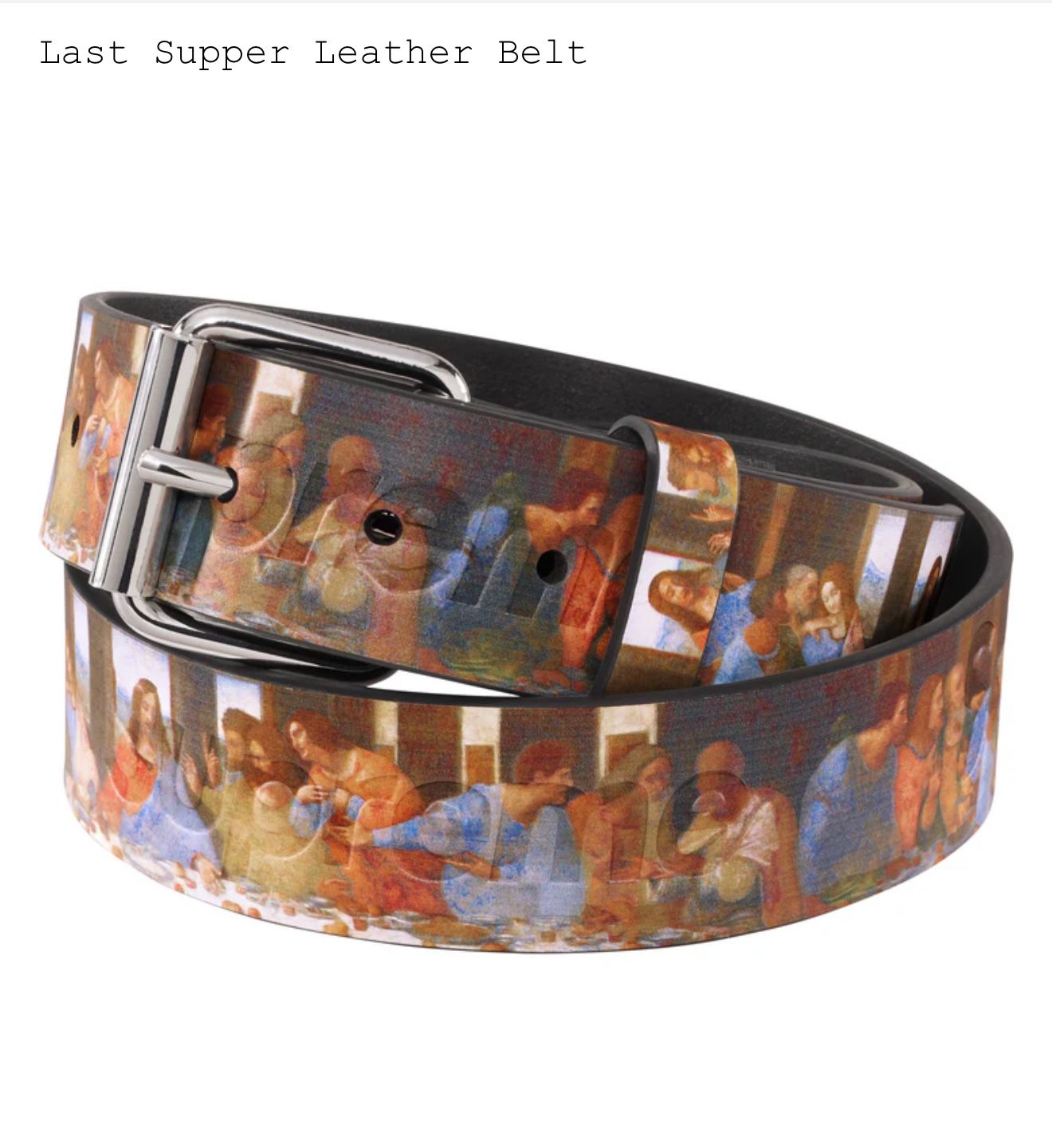 Supreme Last Supper Leather Belt