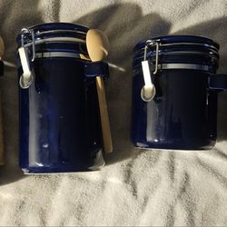 Cobalt Blue Containers. Taiwan. Great Condition