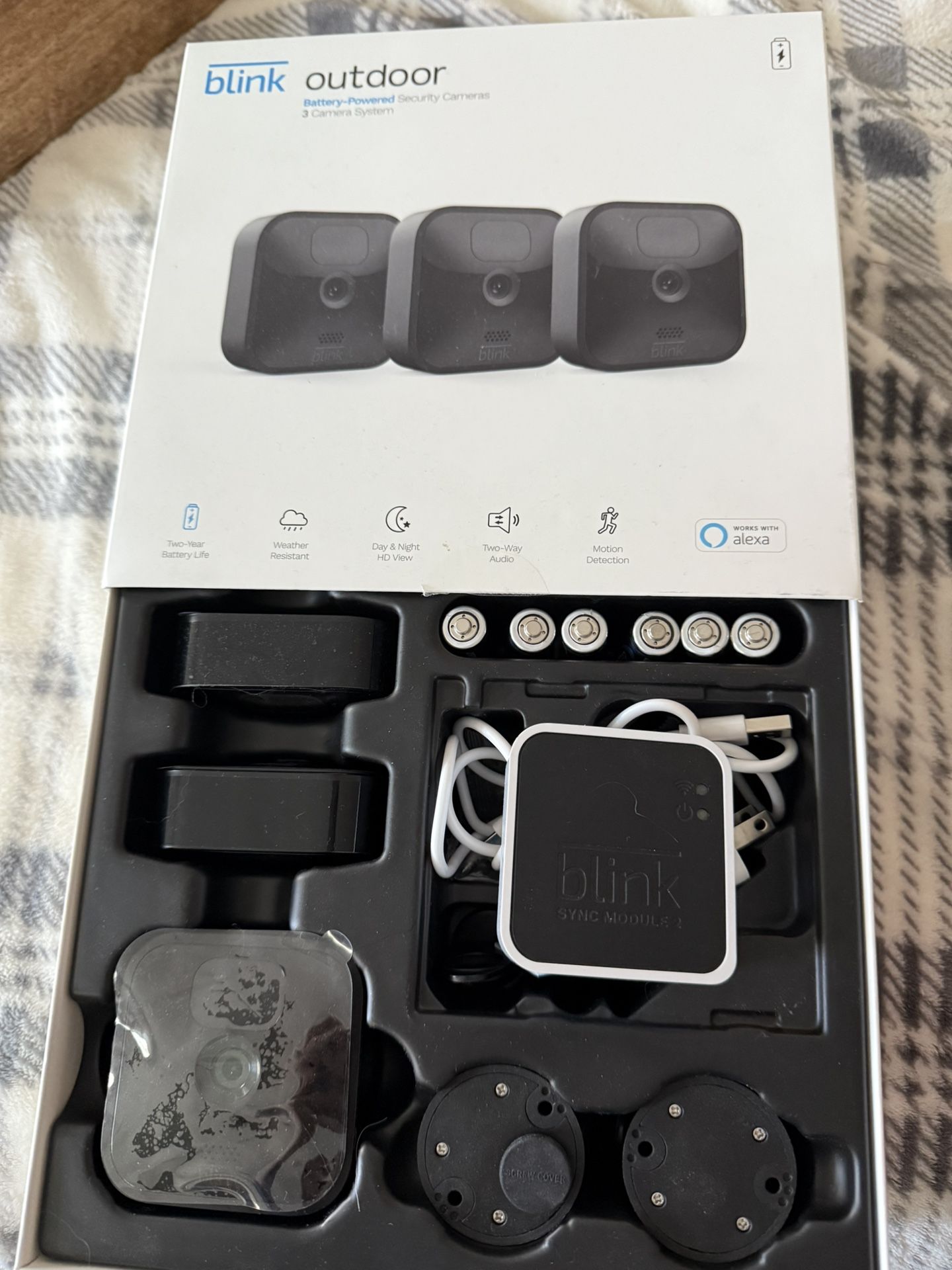 3rd Generation Blink Outdoor Camera Set With Sync 2