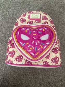 Loungefly Marvel Spider-Man Sprinkle Donut Mask Mini Backpack