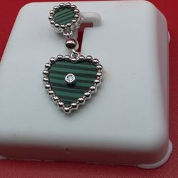 💚 HEART PENDANT WITH MOISSANITE | 925 STERLING SILVER 💚