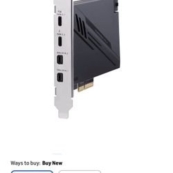 ASUS ThunderboltEX 4 with Intel® Thunderbolt™ 4 JHL 8540 Controller, 2 USB Type-C Ports, up to 40Gb/s bi-Directional Bandwidth, DisplayPort 1.4 Suppor