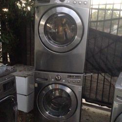 Washer and Dryer Gas  S Steel 