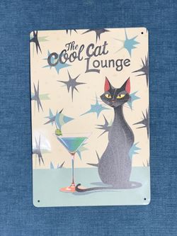 Cool cat lounge wall art