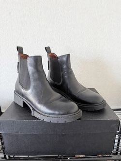 COACH Lyden Leather Boots - Black Womens US 9 B - With Box