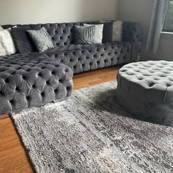 Sectional and ottoman for Sale. 