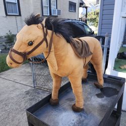 Large Decorative Plush Horse