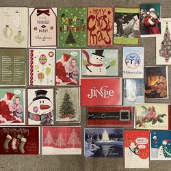 A Variety Of 25 wonderful quality Christmas  Cards! , I took a bunch Of Different Boxes and made Up  bundles! More info under description