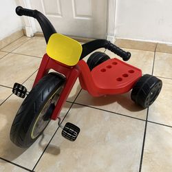 Triciclo de conducción baja para Niñ@s En Crecimiento de hasta 70 libras a partir de 3 años Tricolor