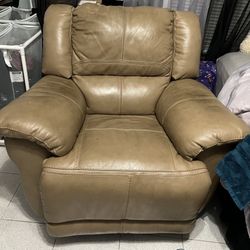 Tan Electric Recliner