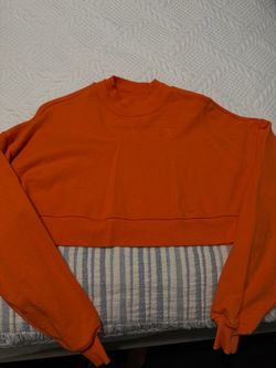 Gymshark Orange Crop Sweatshirt