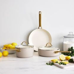 GreenPan Reserve Ceramic 5-piece Cookware Set NEW