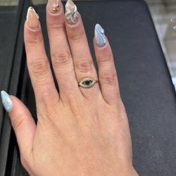 10kt Diamond Emerald Ring 
