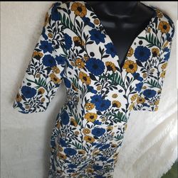 Zara Floral Leaf Printed Crop Skirt Set