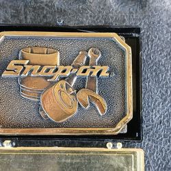 Vintage 80'S Snap On belt buckle.
