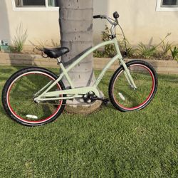 Electra Townie 3i Cruiser  Custom Green/Red Shimano 3-Speed Internal Hub
