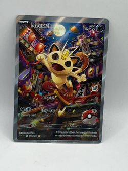 Non TCG Pokemon Meowth Fan Art Card