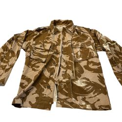 British Desert DPM Jacket Tropical Gulf War Uniform Shirt Military Army LARGE