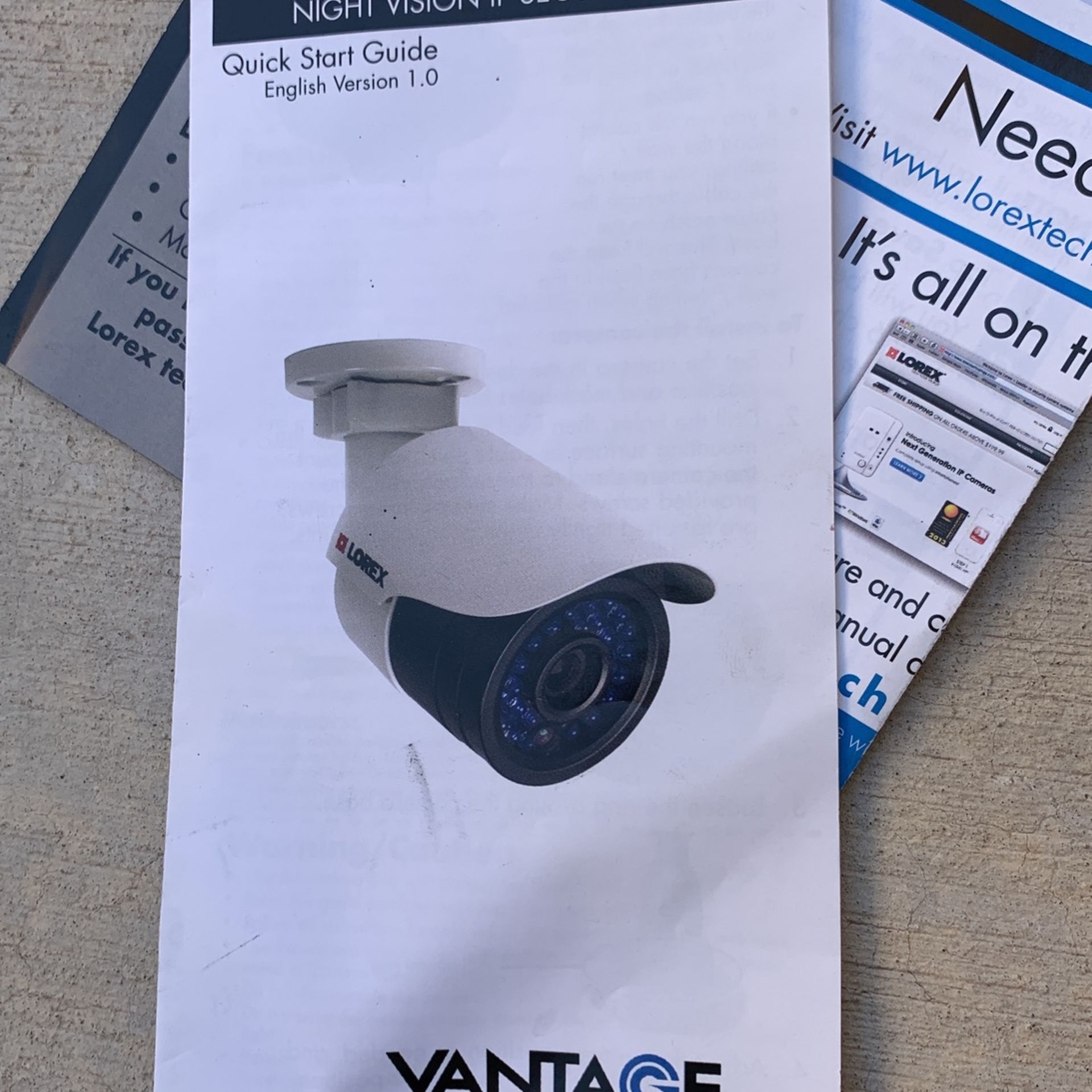 Lorex Security Cameras With channel 1TB NVR Recorder