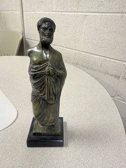 Hippocrates Bronze-Finish Figurine Statue