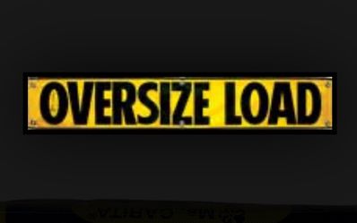 Oversize Load banner