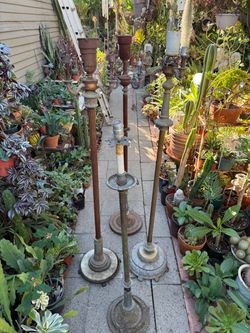 Set of Vintage Rusty Floor Lamp Halloween prop