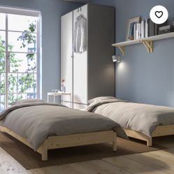 IKEA Stackable Bed Frame Twin Mattress 