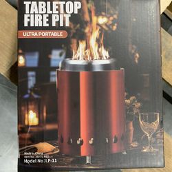 Table top fire pit